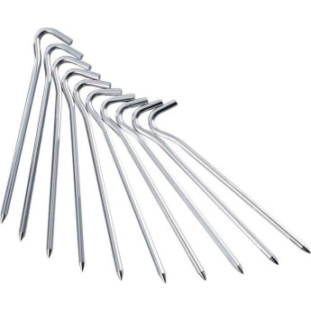 Набор алюминиевых круглых колышков TALBERG, 18 см (10шт.)
